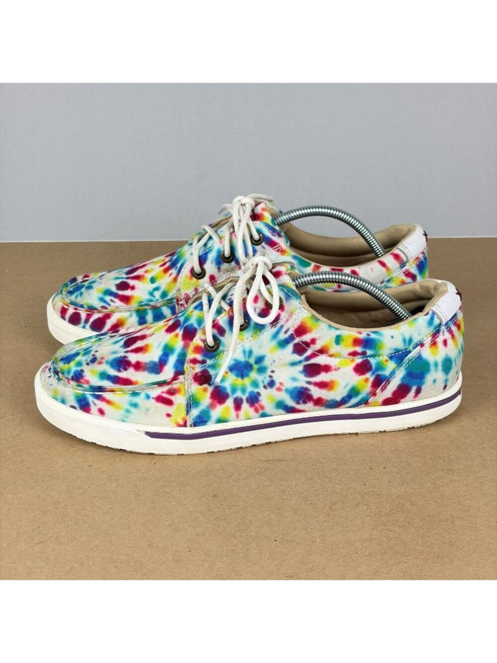 Twisted X Kicks Tie Dye Sneakers Womens 9.5 Multicolor Lace Up Casual Comfort